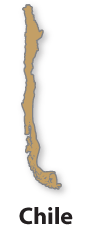 Outline map of Chile.